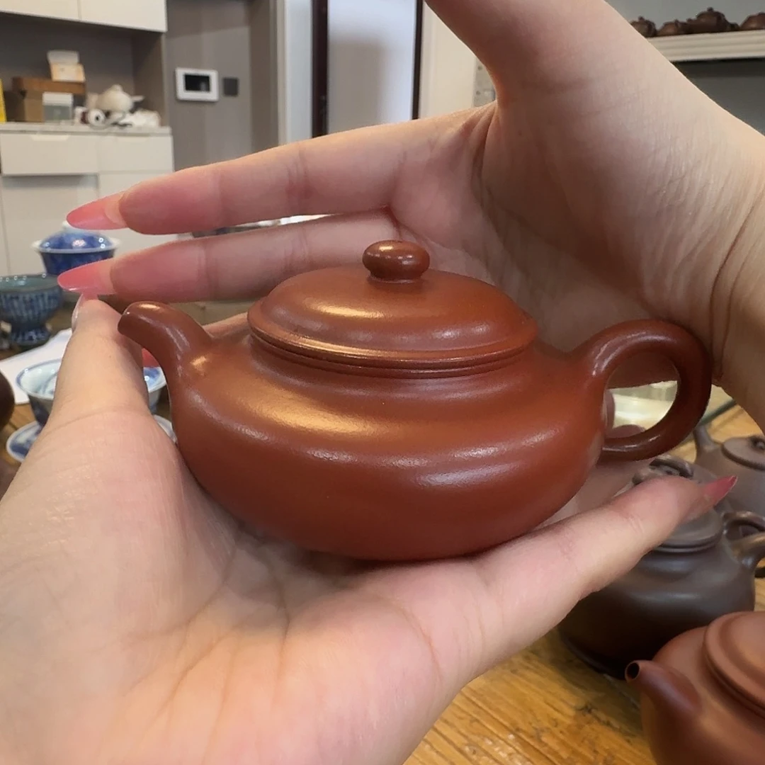 小丁仿古朱泥紫砂壶
