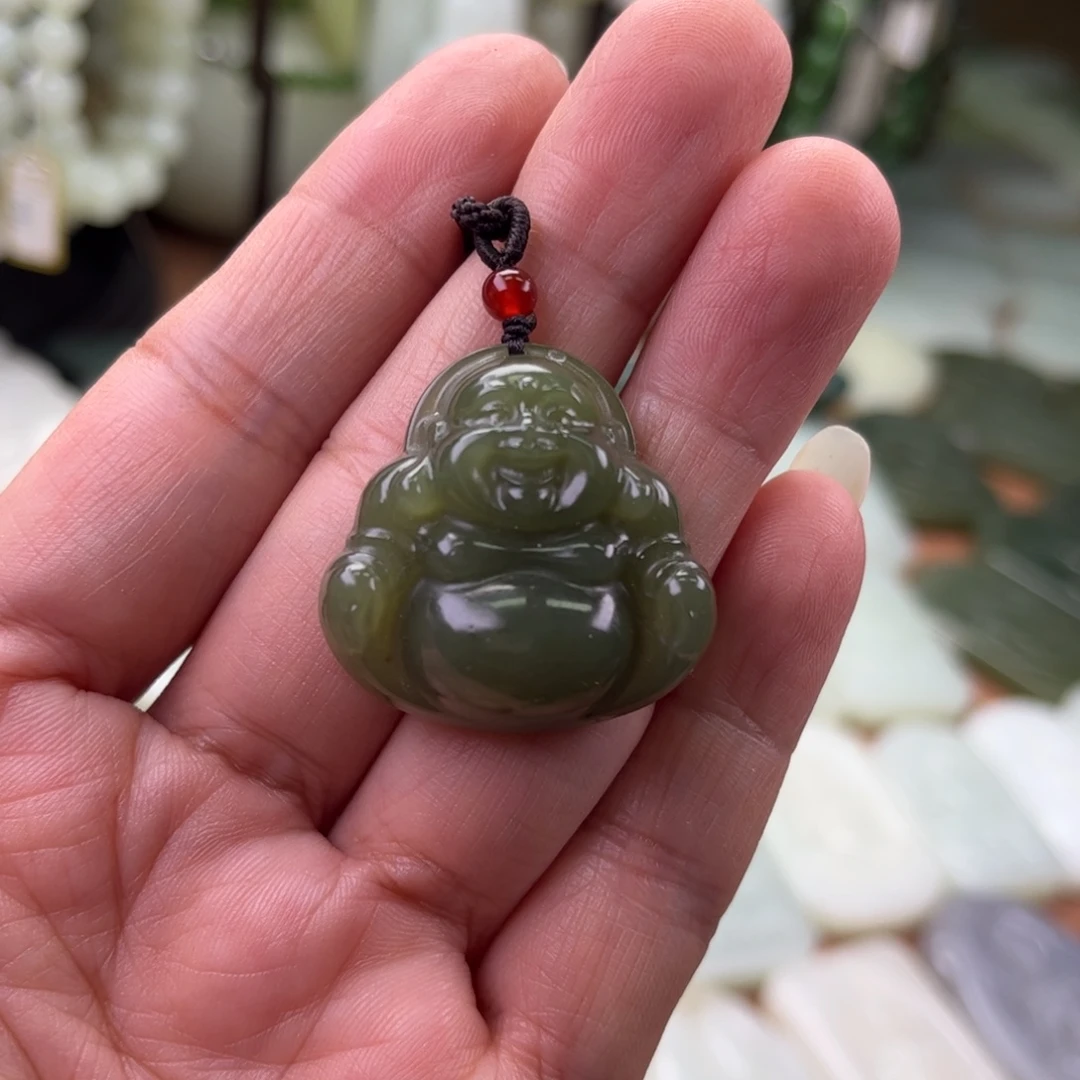 和田玉未镶嵌吊坠(不含链)