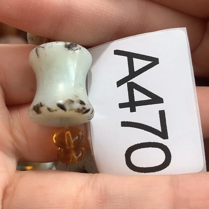 和田玉颈饰未镶嵌金*鱼