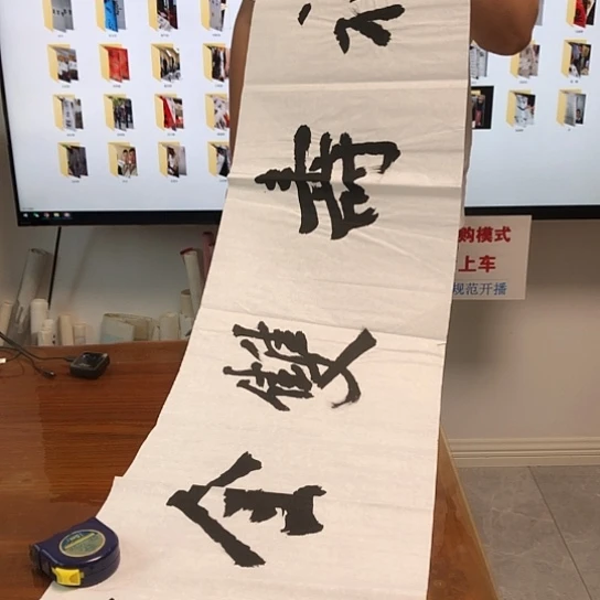 书法钱法成4平尺作品
