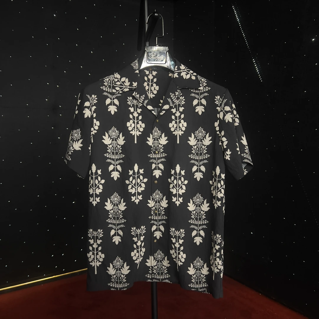 【设计】风素古藤花 国风衬衫