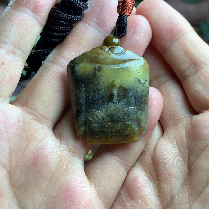 岫岩河磨玉（透闪石质玉）未镶嵌吊坠(赠链)