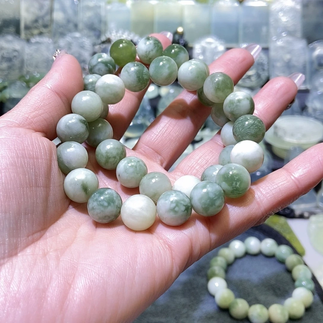 岫玉手链未镶嵌道**然手链