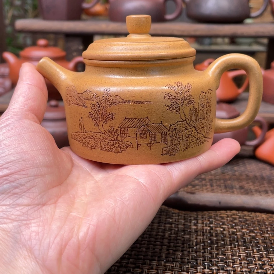 紫砂茶壶宜兴原矿紫砂手工制全165