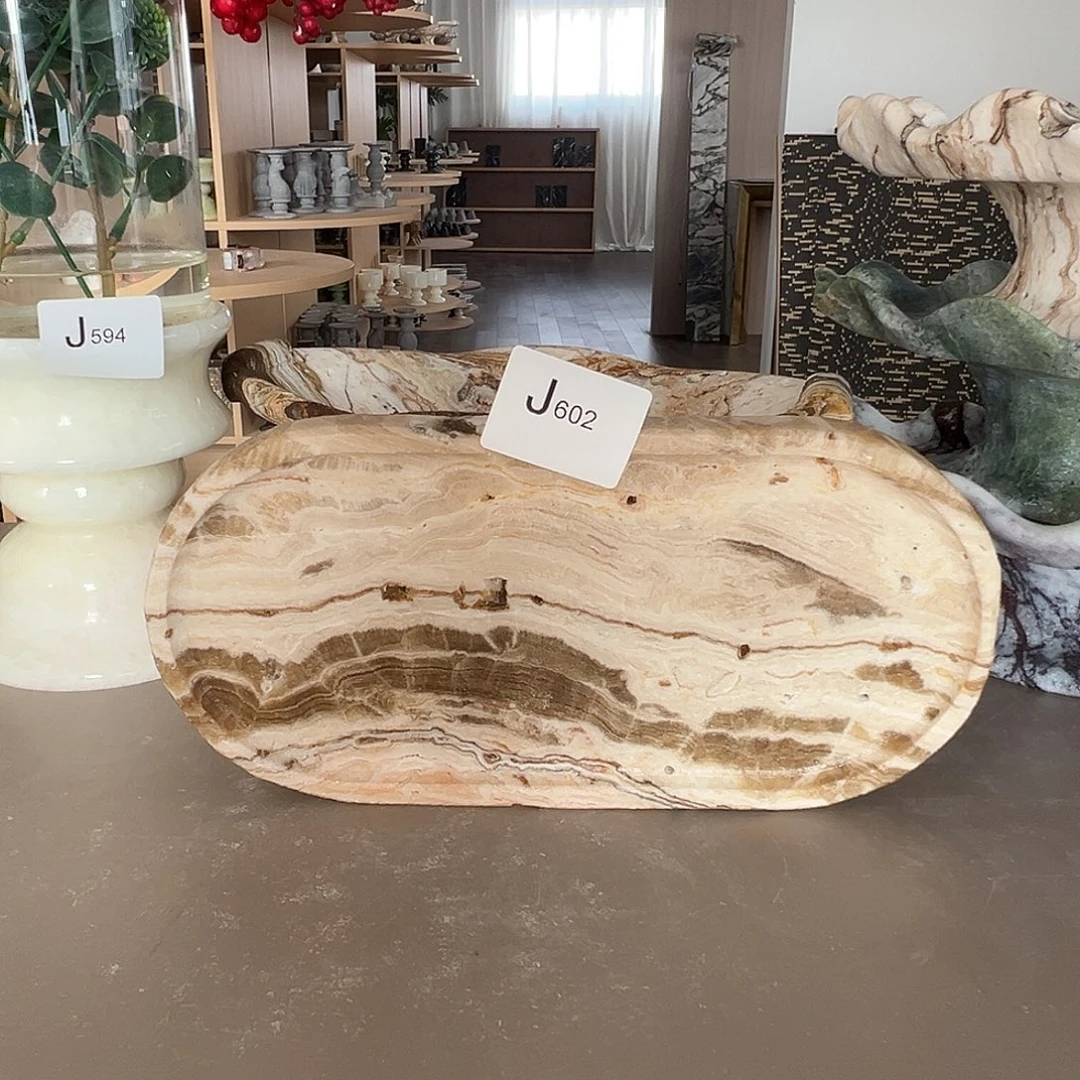 石材J602云中玉赛道托盘