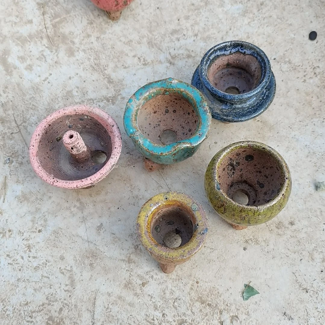 茜***9炻陶微瑕花盆5个盆