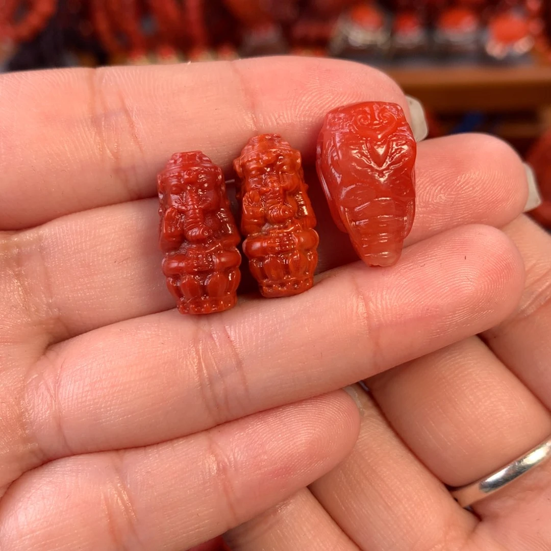 南红玛瑙川料瓦西配饰未镶嵌敢****方