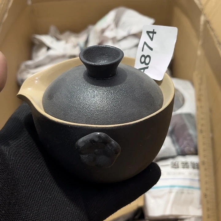 瓷片茶摆件工艺品摆件666