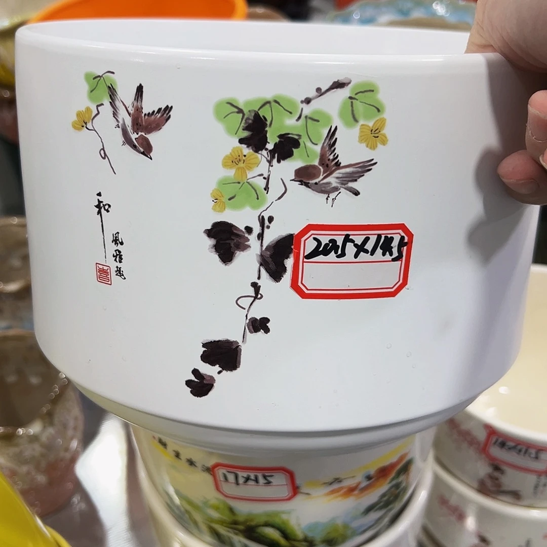 外贸尾单陶瓷花盆凑10米包邮
