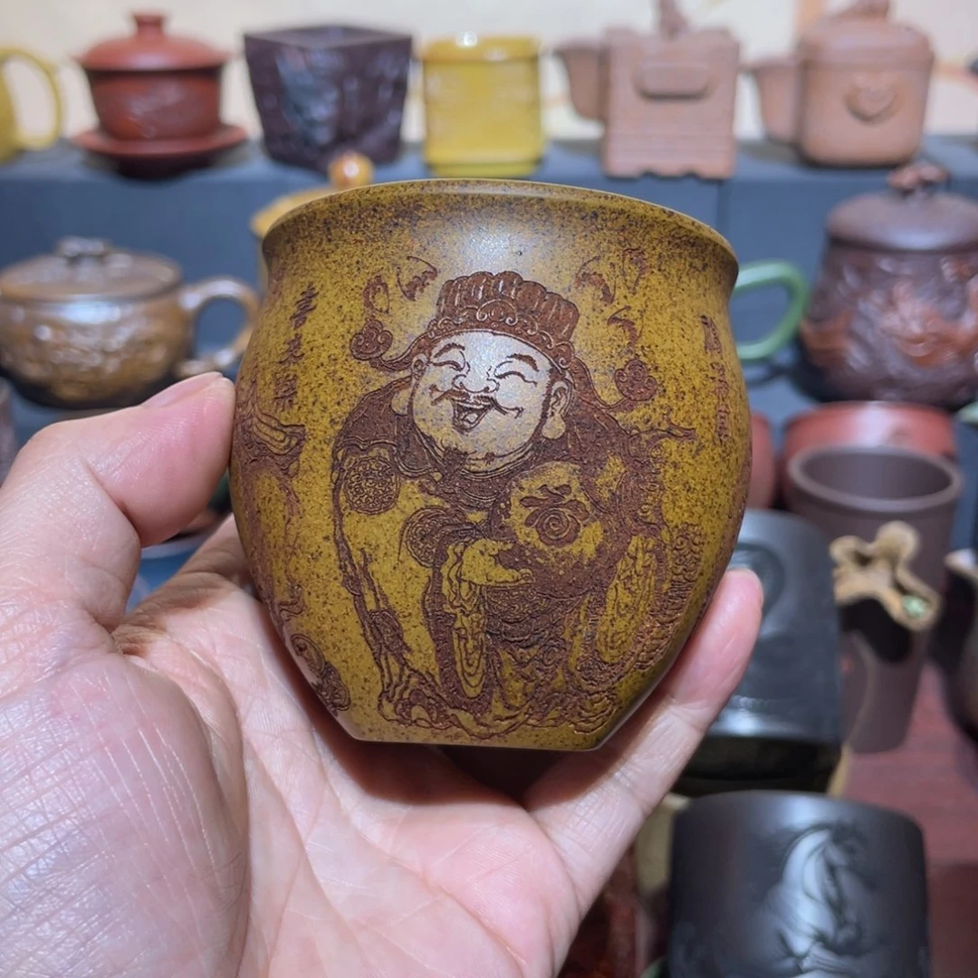 原矿紫砂手工主人杯