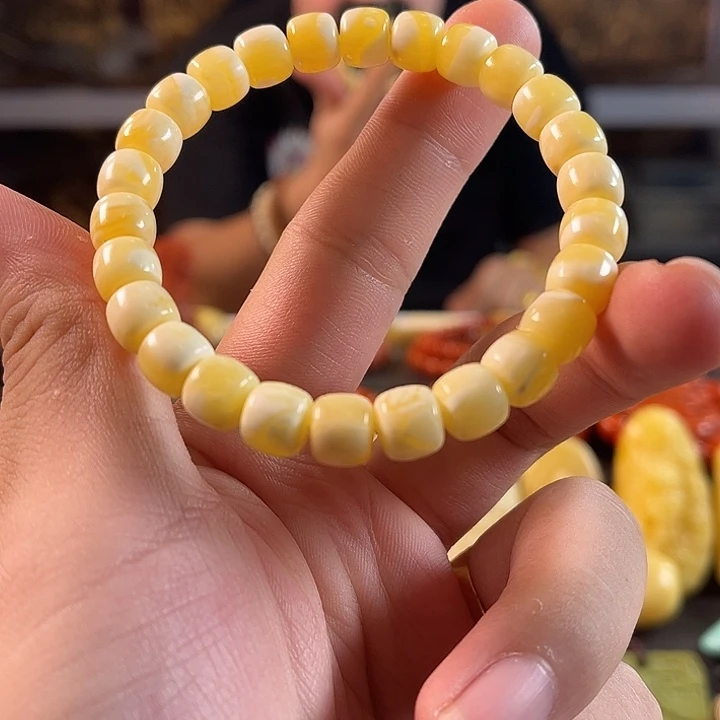 琥珀手链未镶嵌蜜蜡单圈