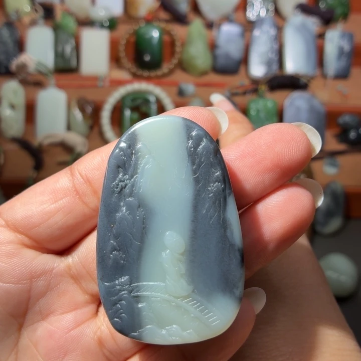 和田玉未镶嵌颈饰