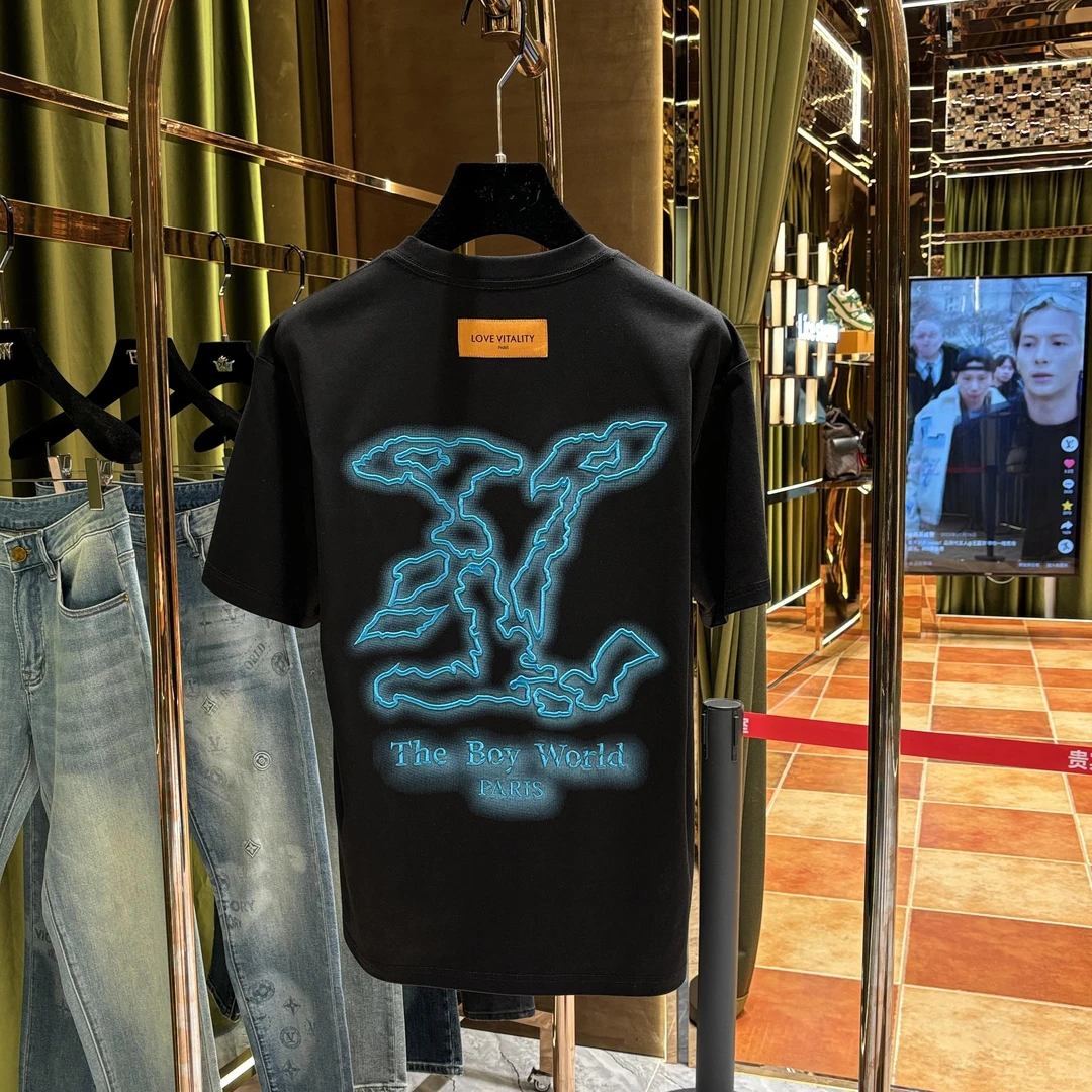 AX-PG【新款短袖】 2025夏季新品高级感时尚百搭重工短袖25018