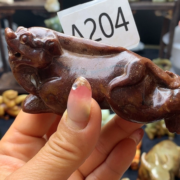 和田玉未镶嵌车挂