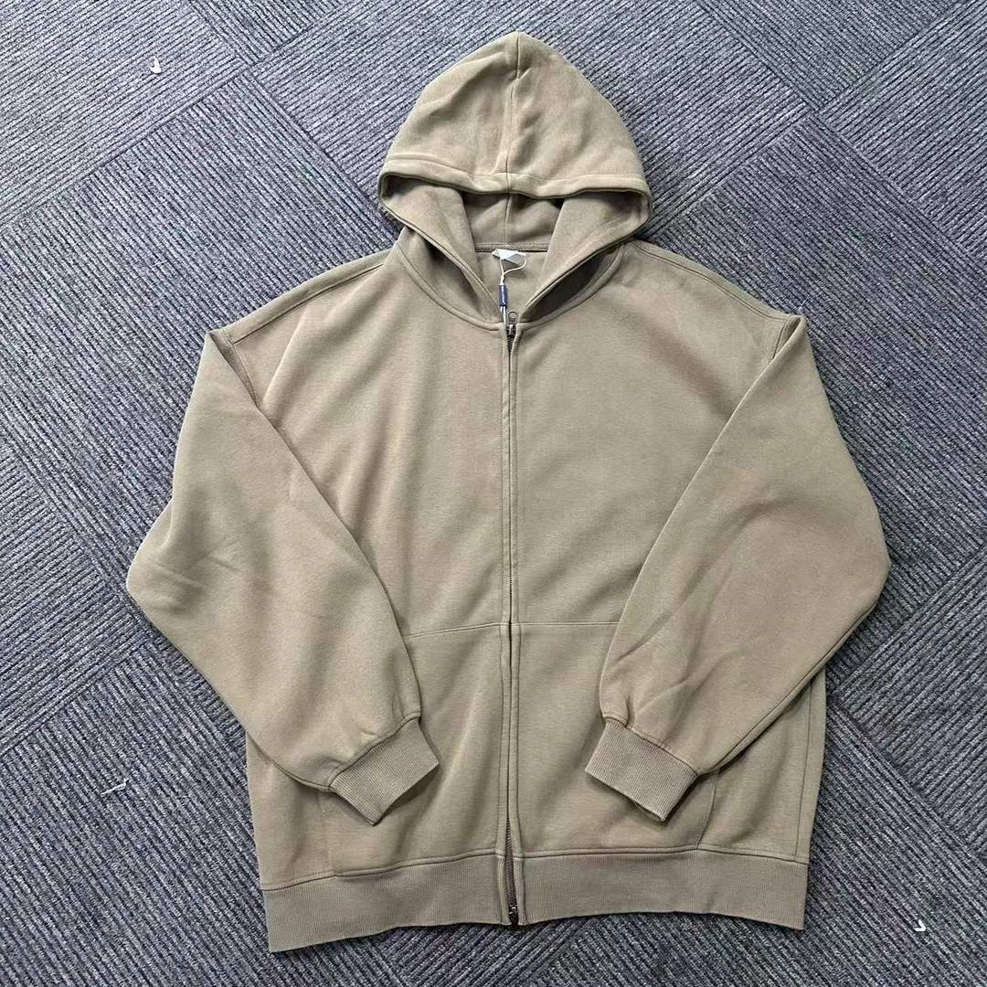美式重磅双开拉链连帽卫衣-003