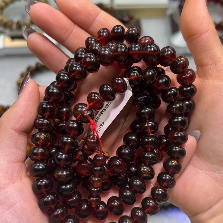 琥珀未镶嵌裸石抚顺琥珀血珀10m