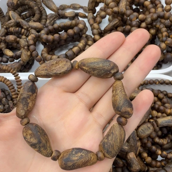 手串沉香绿奇楠树丁留疤高油单圈13