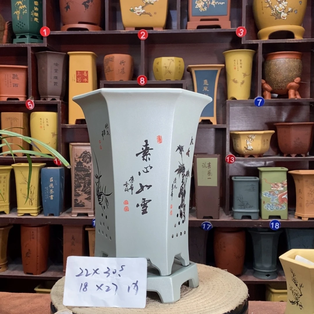 紫砂艺术紫砂花盆