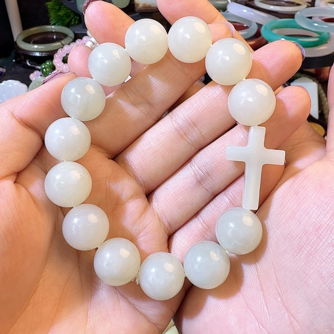 和田玉未镶嵌手链