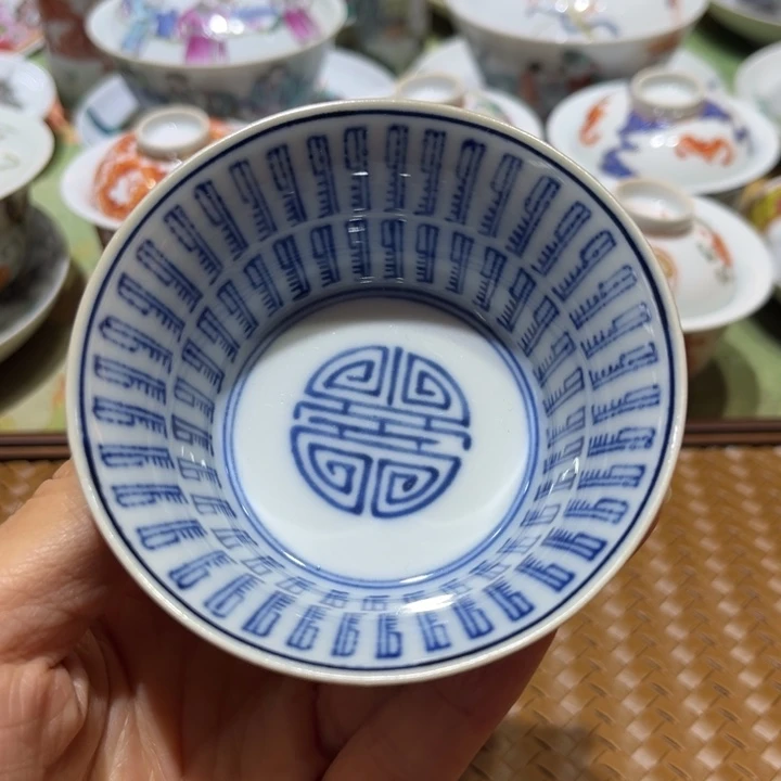 手绘茶杯盖碗陶瓷