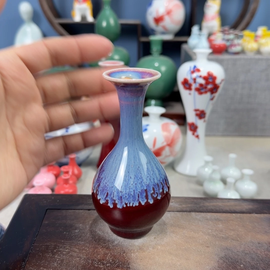 陶瓷手工小花器摆件