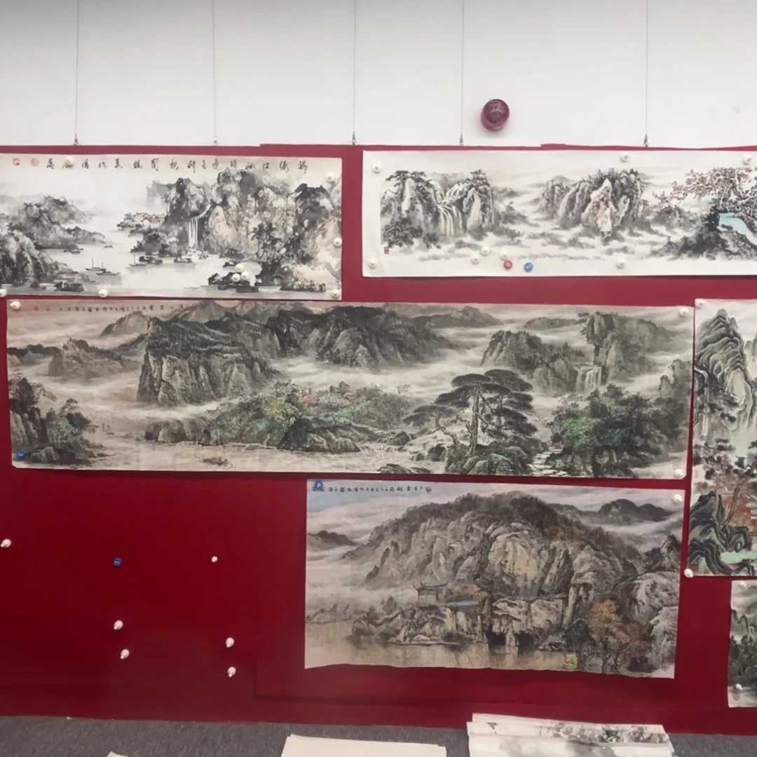 出***屉国画绘画作品多次参加全国