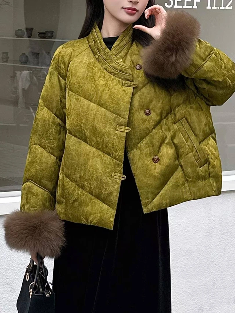 【加棉】洛颜--新中式加棉设计师高定轻奢宽松休闲复古圆领国潮