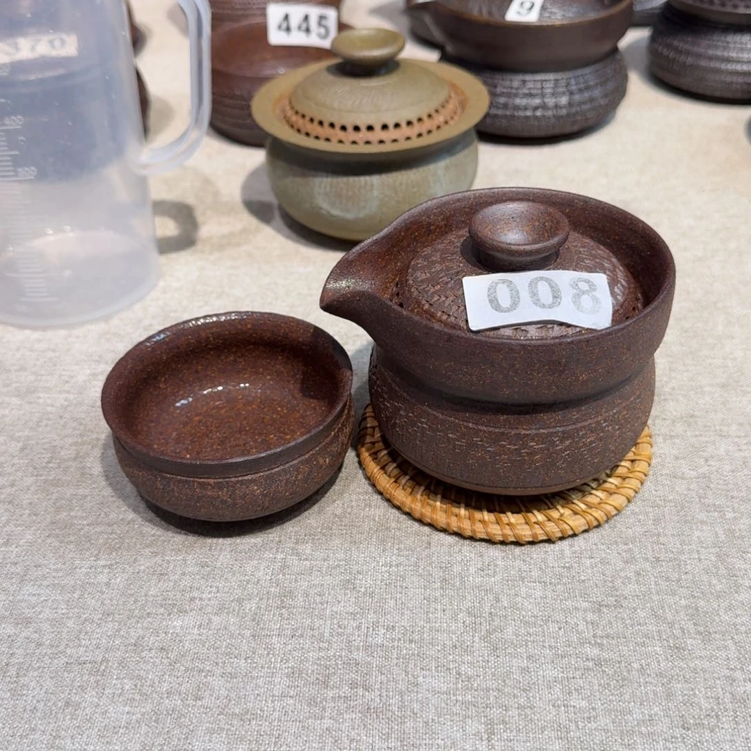 瓷粗瓷茶具素色盖碗