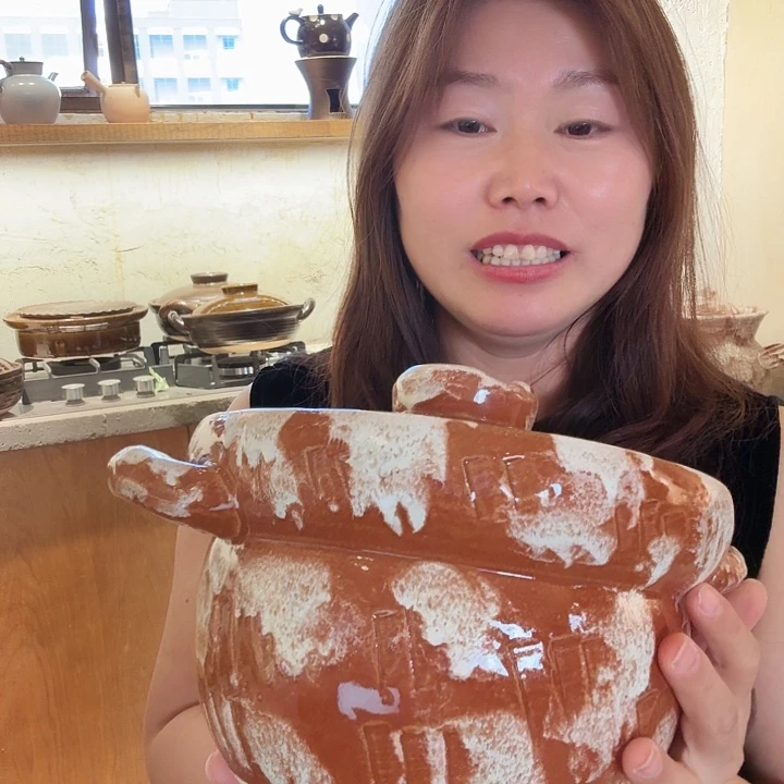 蓉雪琥珀染升的砂锅