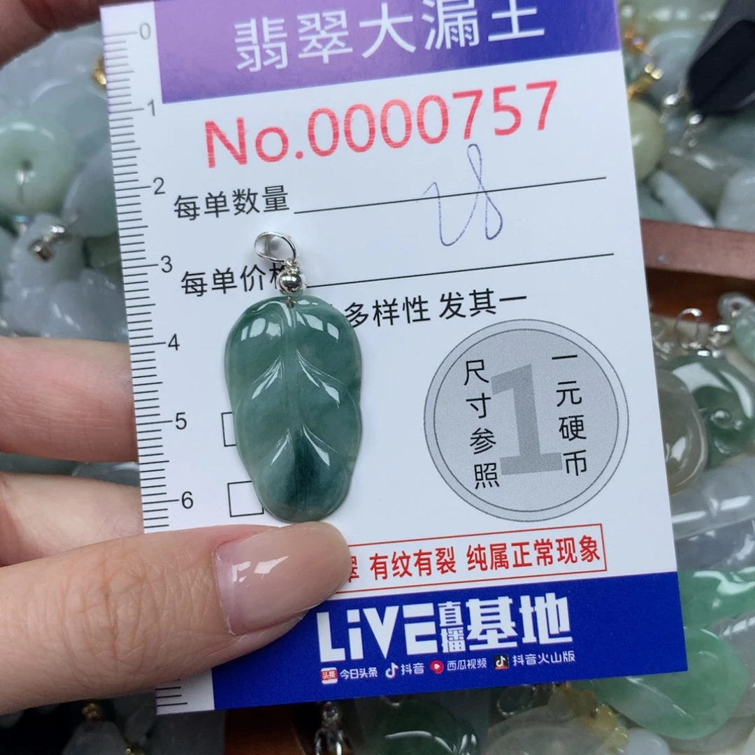 翡翠未镶嵌吊坠(不含链)