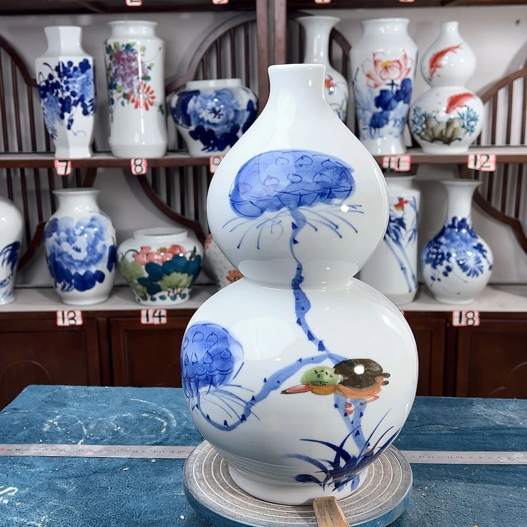 摆件景德镇陶瓷葫莲子