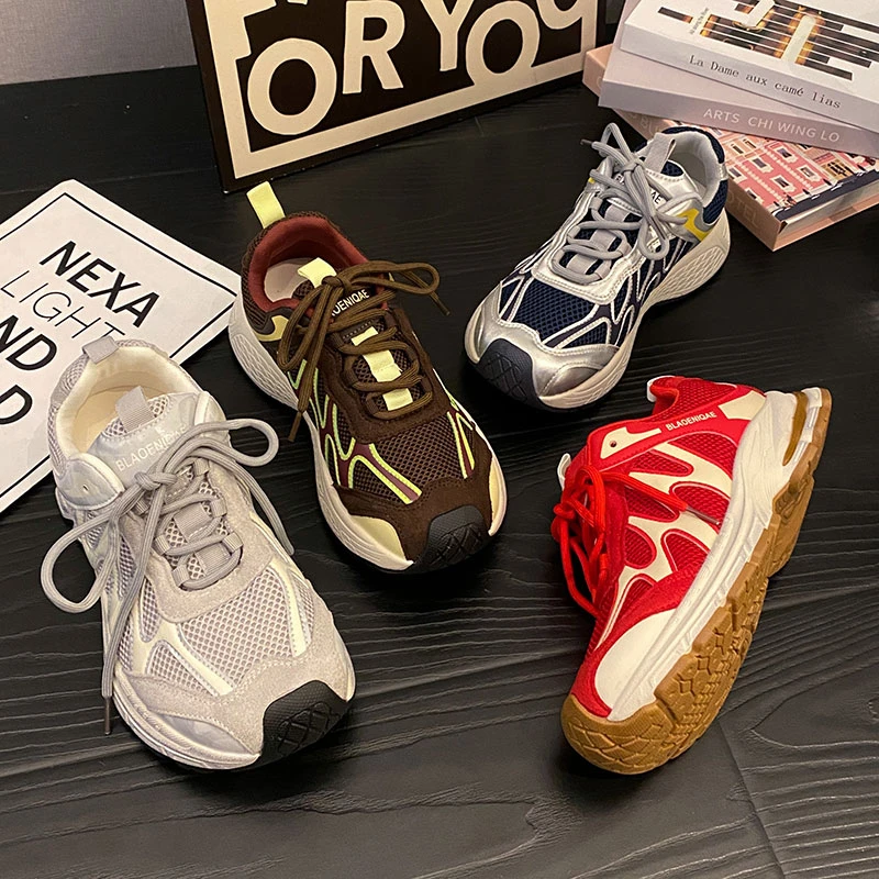 贾不假老爹鞋2025新款夏季热款女鞋时尚潮流感透气通勤必备休闲鞋