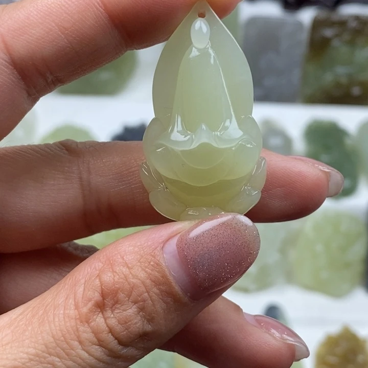 和田玉未镶嵌颈饰20