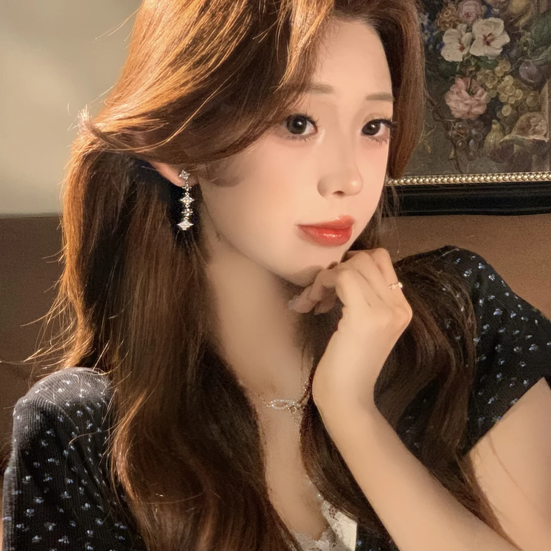 FULL GIRLISH耳环01129精致四芒星耳钉耳饰