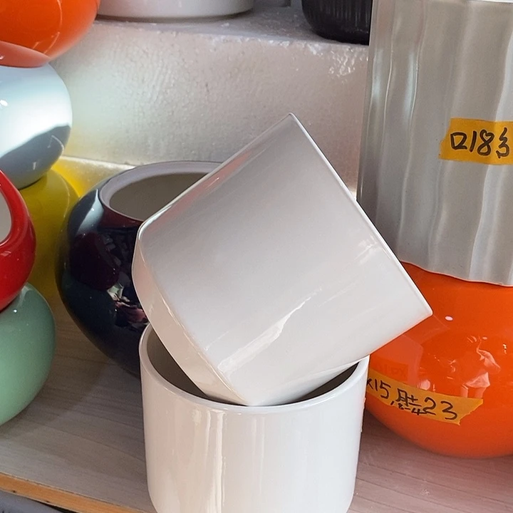 摆件陶陶盆有孔 瑕疵针孔漏釉介意勿拍外口 13外高13