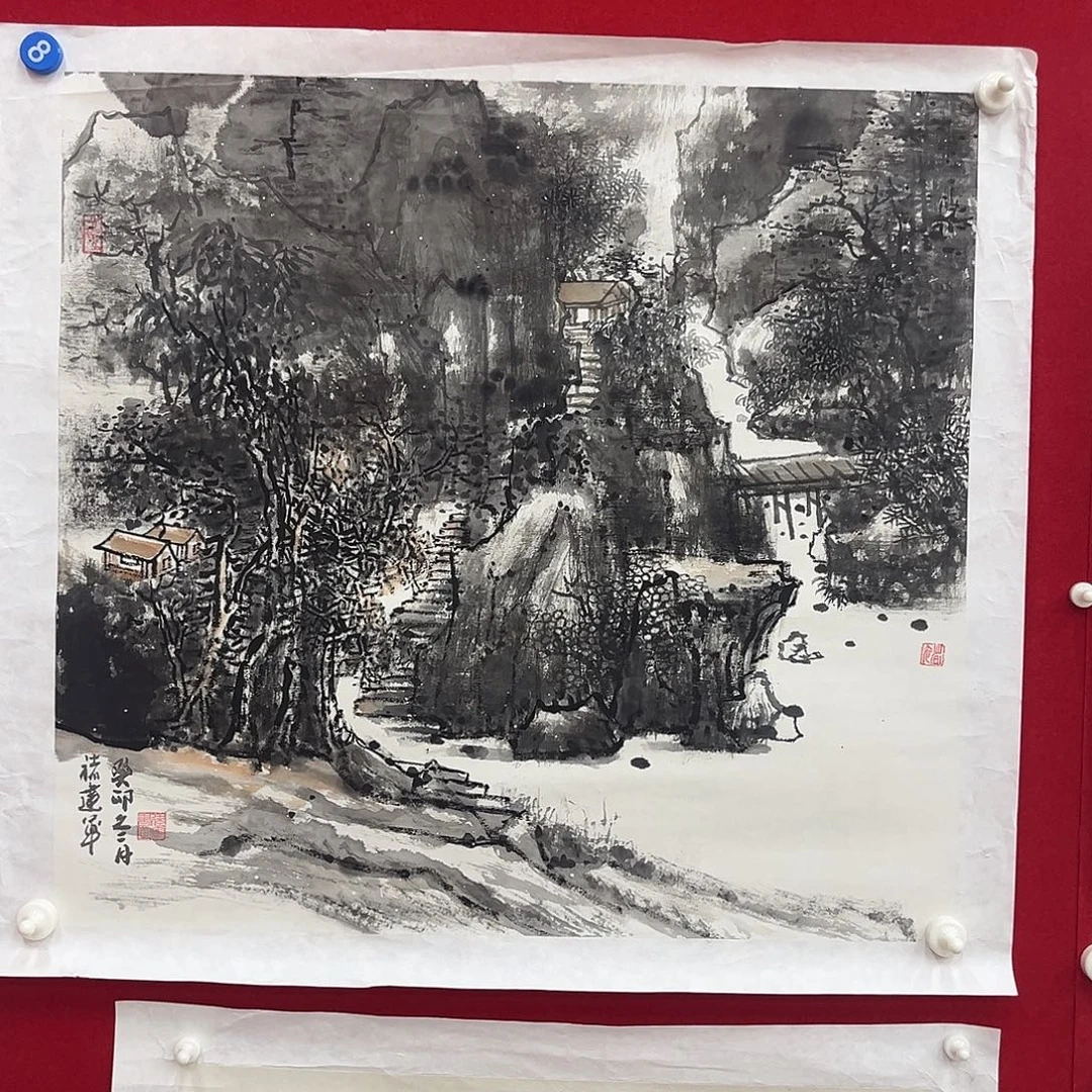 国画绘画作品褚老师作品68.65