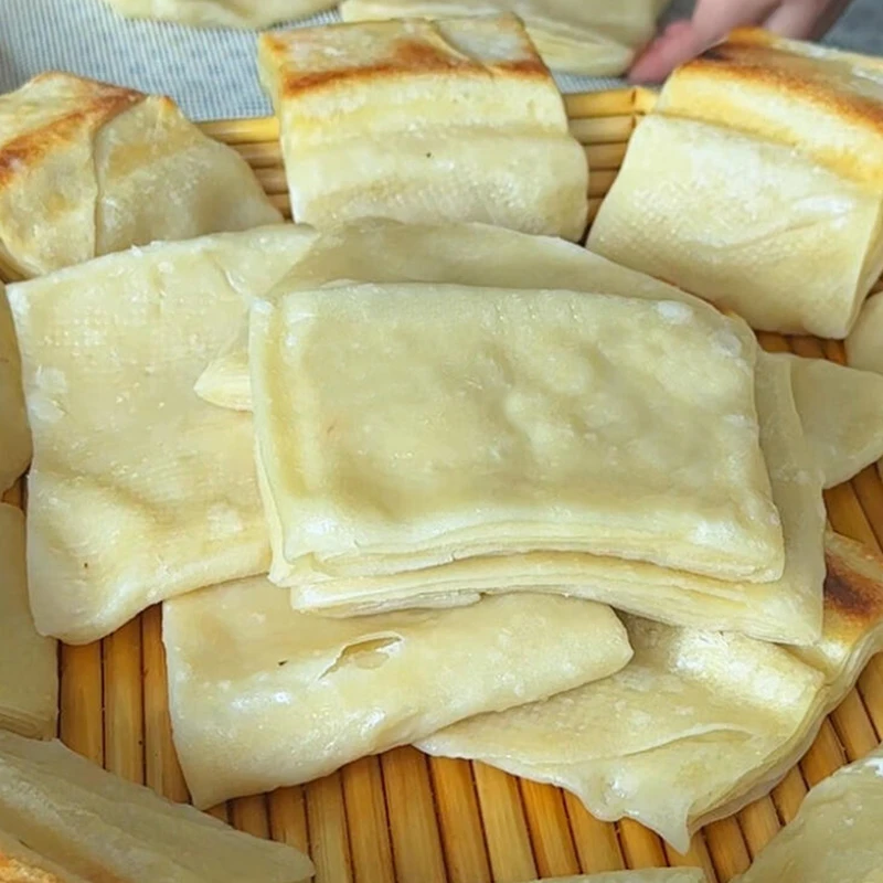【无添加剂】烫面油饼手工咸馍锅巴油馍烙饼即食速食花卷馒头春饼