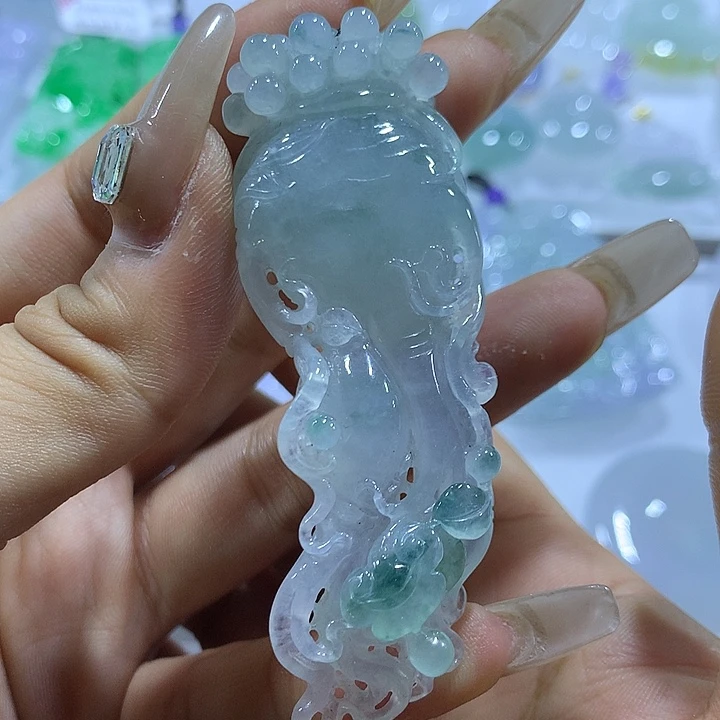 翡翠未镶嵌颈饰天然翡翠A货吊坠