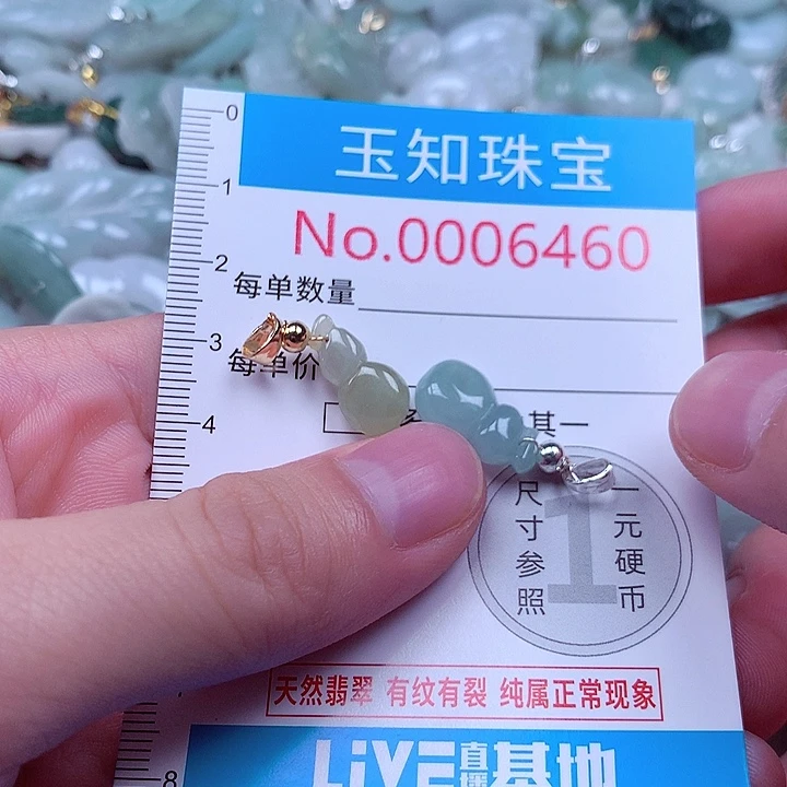 翡翠未镶嵌颈饰6460