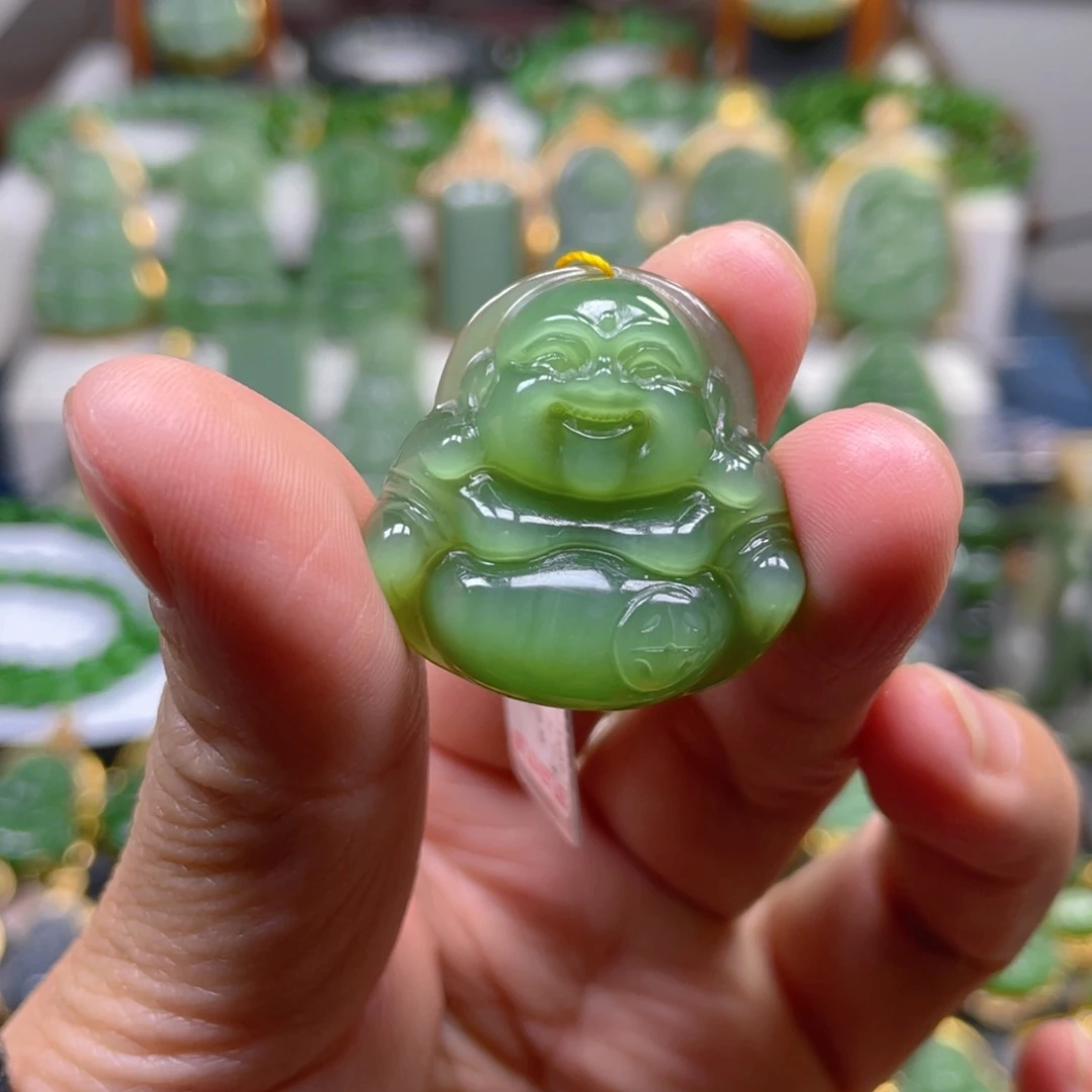 和田玉（碧玉）吊坠(不含链)未镶嵌