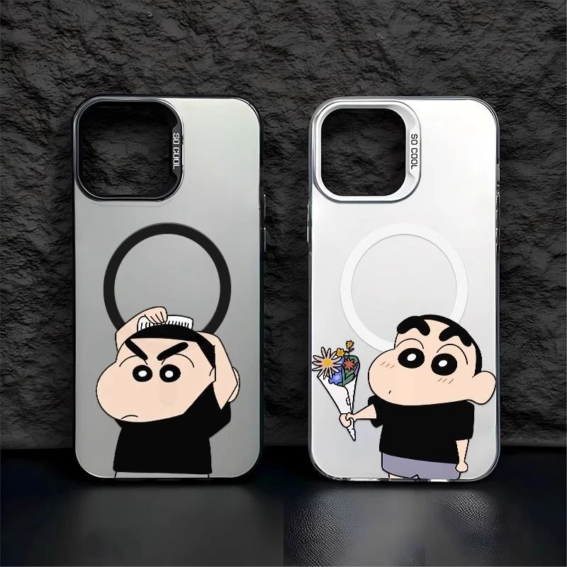靓仔梳头适用苹果16promax手机壳磁吸爆款荣耀300全包小米15卡通