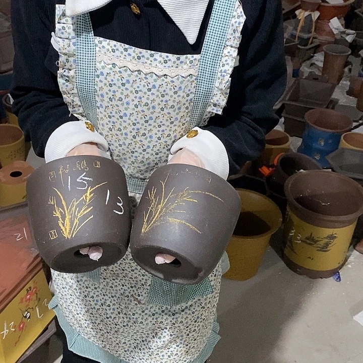 紫砂花盆紫砂花盆