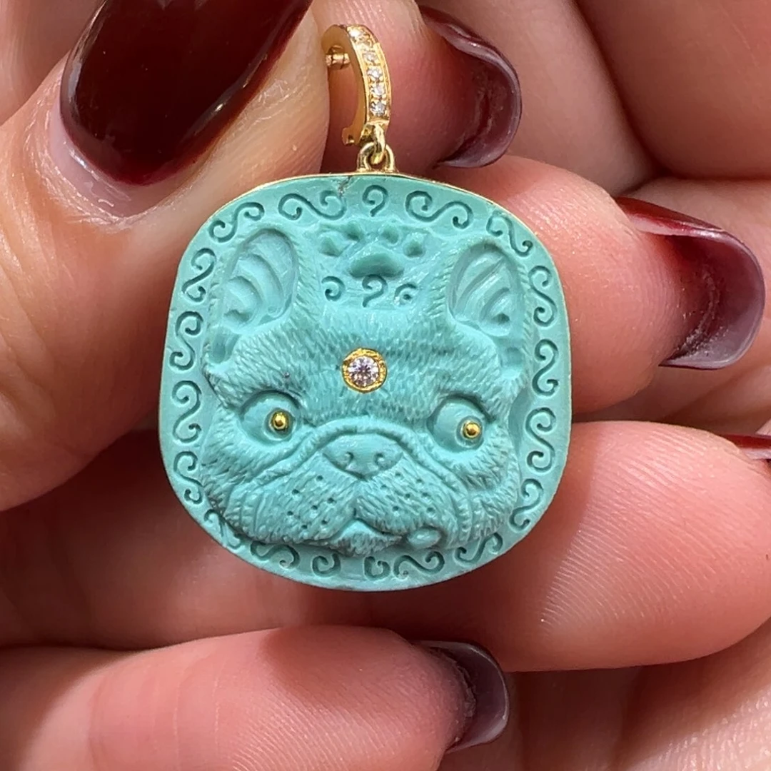 绿松石配件未镶嵌配件