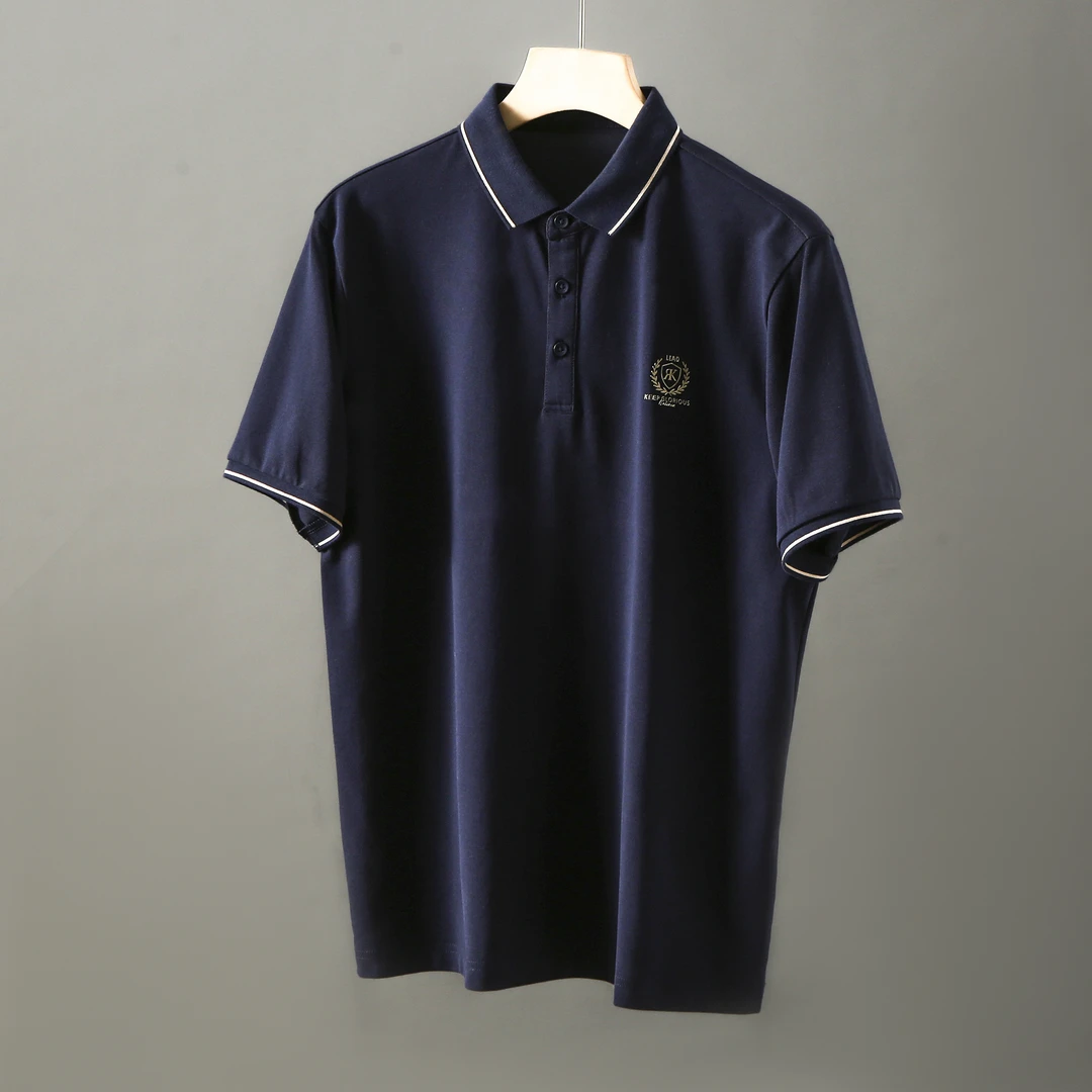 HS147剪标冰爽棉凉感休闲印花夏季短袖POLO衫