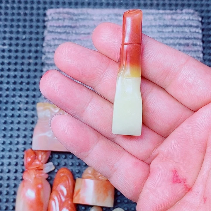 寿山石印石现场现场直播手工