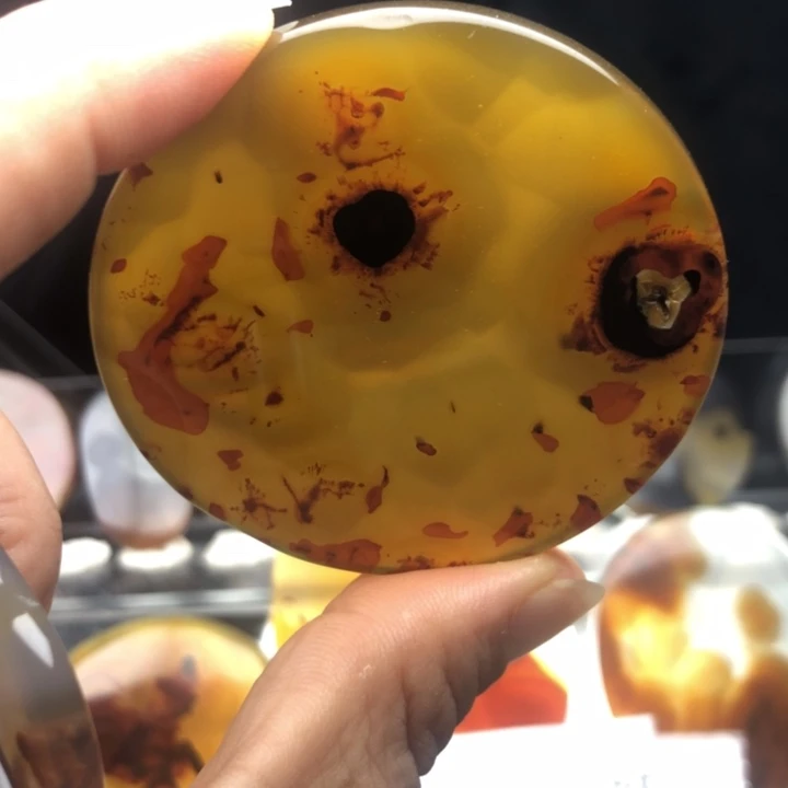 合金玛瑙/玉髓珠宝奇石041有瑕