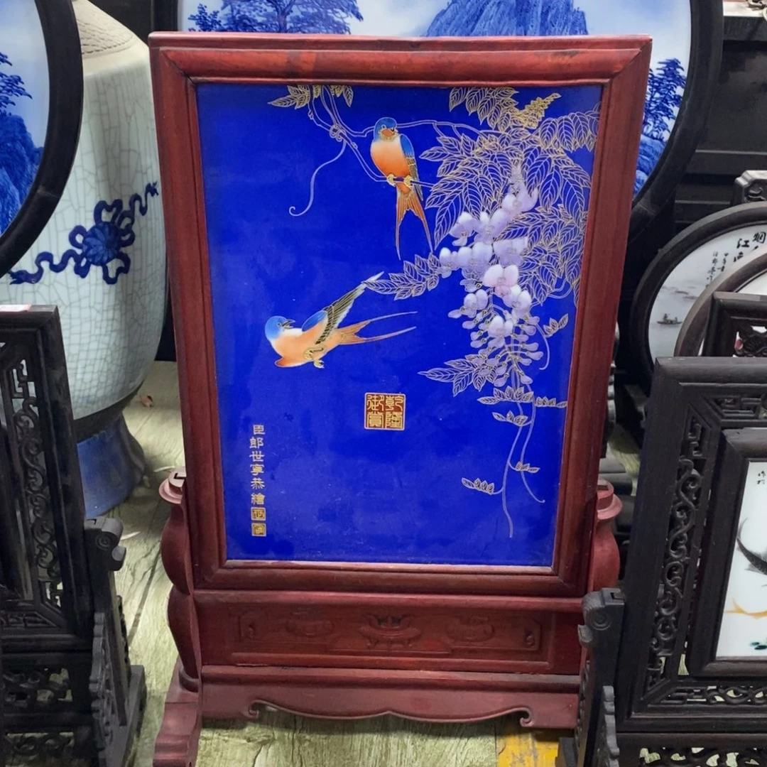 瓷53*35 景德镇瓷板画柴窑烧制