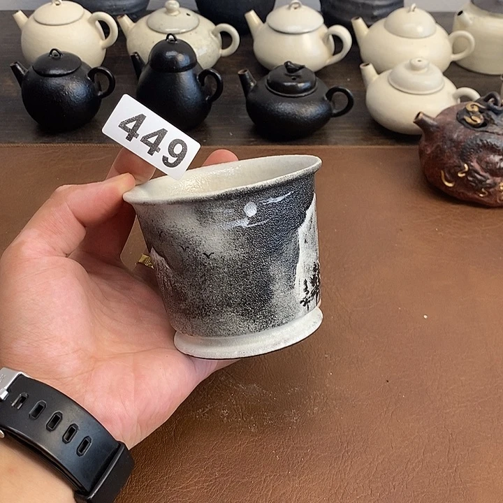 449小曾老师墨彩手绘单杯开片