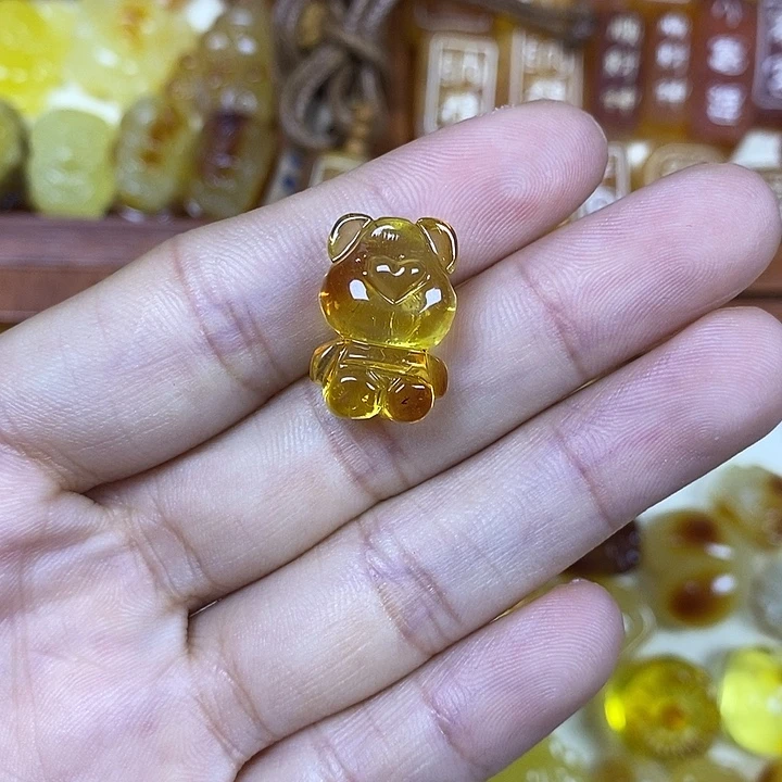 吊坠橄榄核小熊42