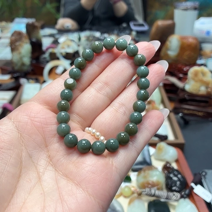 和田玉未镶嵌手链